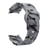 Galaxy Watch 5 Pro 45mm Zore KRD-116 20mm Futbol Desenli Spor Tasarımlı Silikon Kordon Siyah