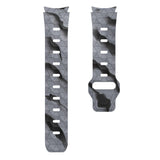 Galaxy Watch 5 Pro 45mm Zore KRD-116 20mm Futbol Desenli Spor Tasarımlı Silikon Kordon Gri-Yeşil