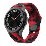 Galaxy Watch 5 Pro 45mm Zore KRD-116 20mm Futbol Desenli Spor Tasarımlı Silikon Kordon Siyah-Gri
