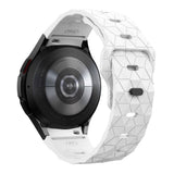 Galaxy Watch 6 40mm Zore KRD-116 20mm Futbol Desenli Spor Tasarımlı Silikon Kordon Siyah