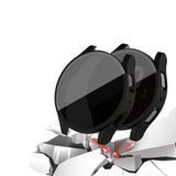 Galaxy Watch 6 44mm Sert PC Kasa ve Privacy Hayalet Ekran Koruyucu Zore Watch Gard 32 Siyah