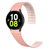 Galaxy Watch 6 44mm Zore KRD-111 20mm Çizgili Desenli Silikon Kordon Haki