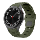 Galaxy Watch 6 44mm Zore KRD-116 20mm Futbol Desenli Spor Tasarımlı Silikon Kordon Siyah
