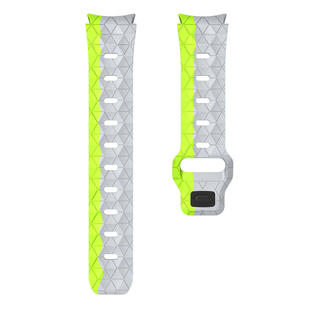 Galaxy Watch 6 44mm Zore KRD-116 20mm Futbol Desenli Spor Tasarımlı Silikon Kordon Siyah
