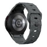 Galaxy Watch 6 44mm Zore KRD-116 20mm Futbol Desenli Spor Tasarımlı Silikon Kordon Siyah