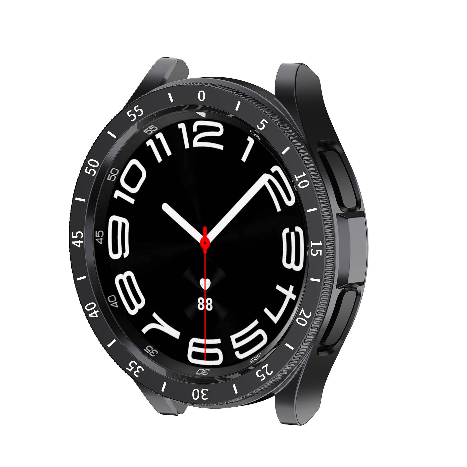 Galaxy Watch 6 Classic 43mm Sert PC Kasa ve Ekran Koruyucu Zore Sport Watch Gard 29 Siyah
