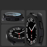Galaxy Watch 6 Classic 47mm Sert PC Kasa ve Ekran Koruyucu Zore Watch Gard 29 Siyah