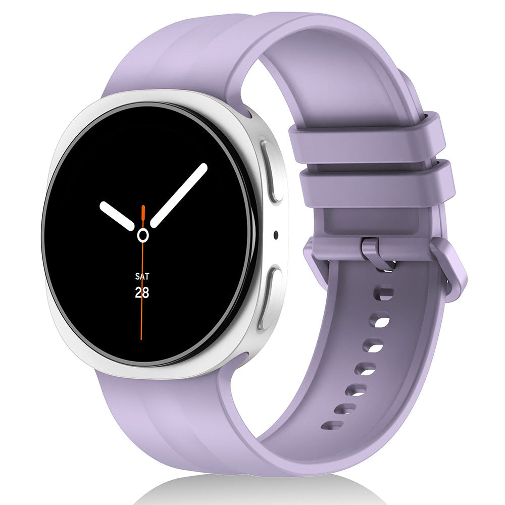 Galaxy Watch 8 44mm Zore KRD-159 22mm Silikon Kordon Açık Mor