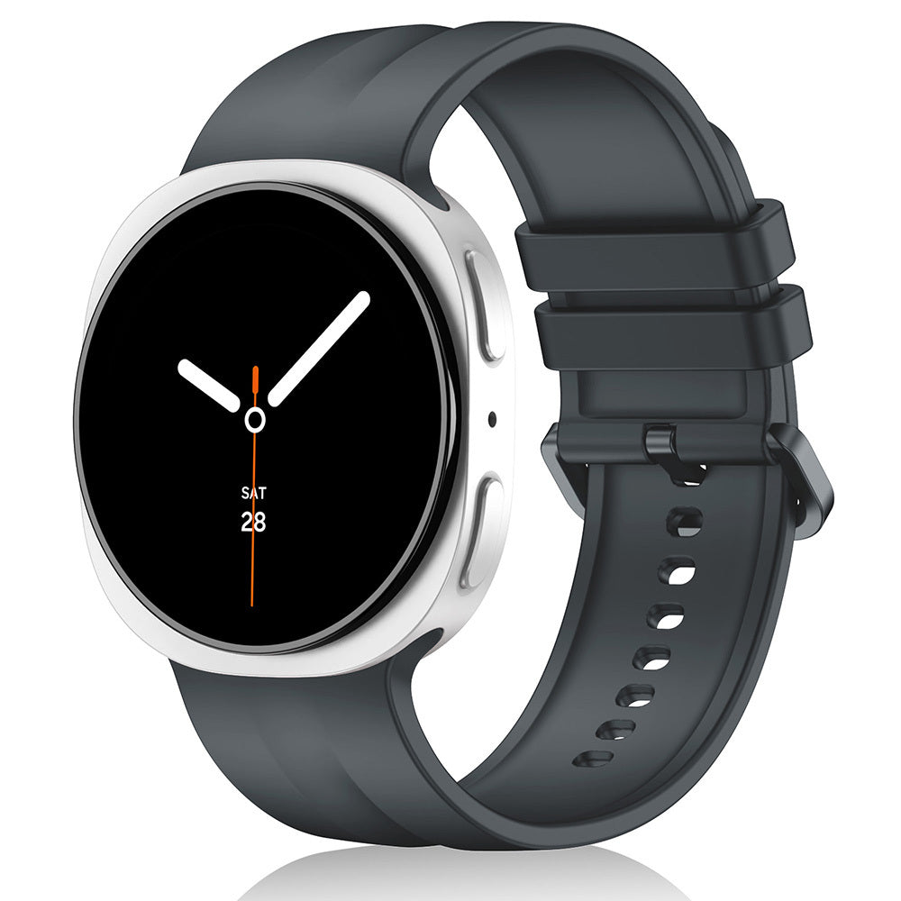 Galaxy Watch 8 44mm Zore KRD-159 22mm Silikon Kordon Koyu Gri