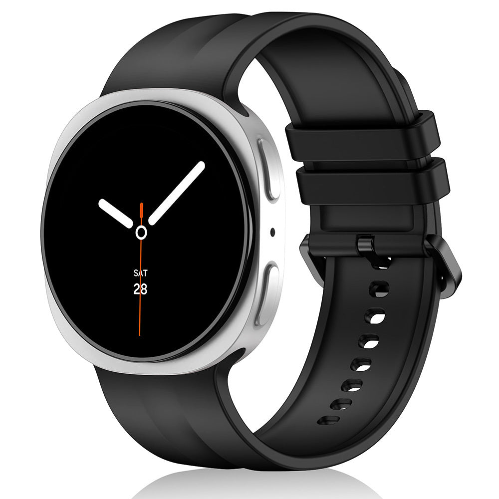Galaxy Watch 8 44mm Zore KRD-159 22mm Silikon Kordon Siyah