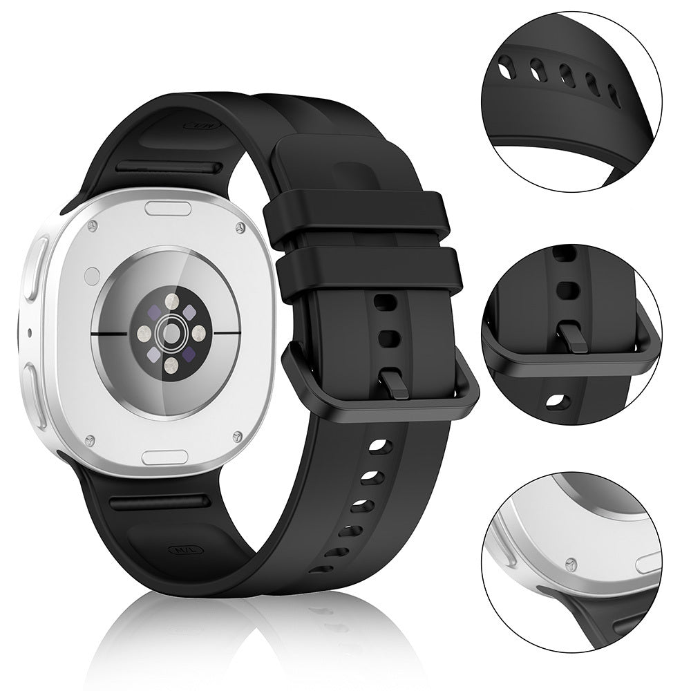 Galaxy Watch 8 44mm Zore KRD-159 22mm Silikon Kordon Siyah