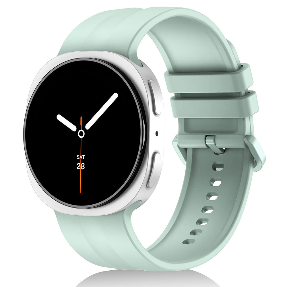 Galaxy Watch 8 44mm Zore KRD-159 22mm Silikon Kordon Açık Yeşil