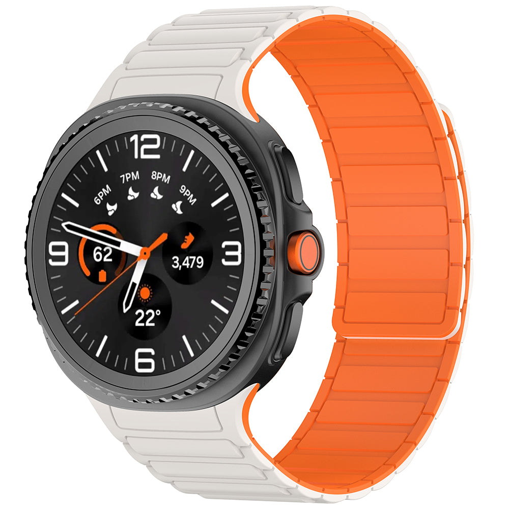 Galaxy Watch 8 Zore KRD-146 Silikon Kordon Strap Kayış Yeşil-Starlight