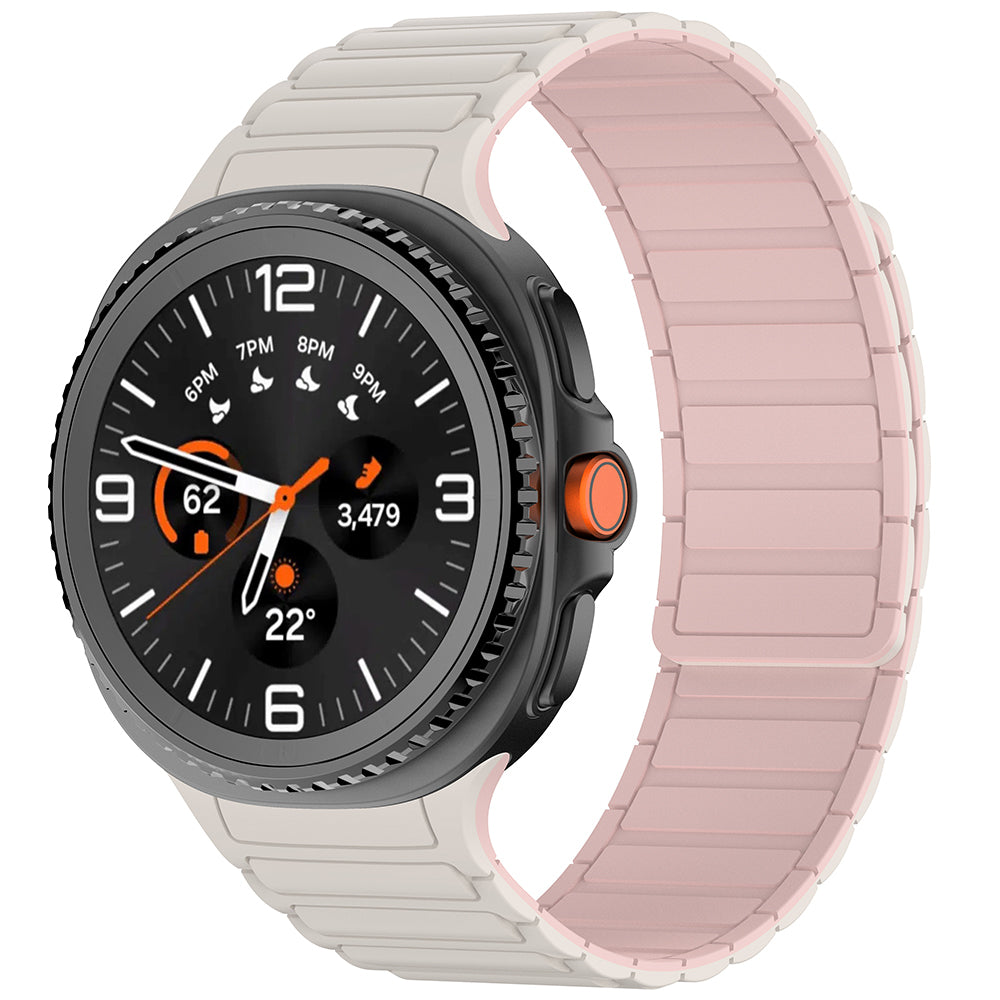 Galaxy Watch 8 Zore KRD-146 Silikon Kordon Strap Kayış Pembe