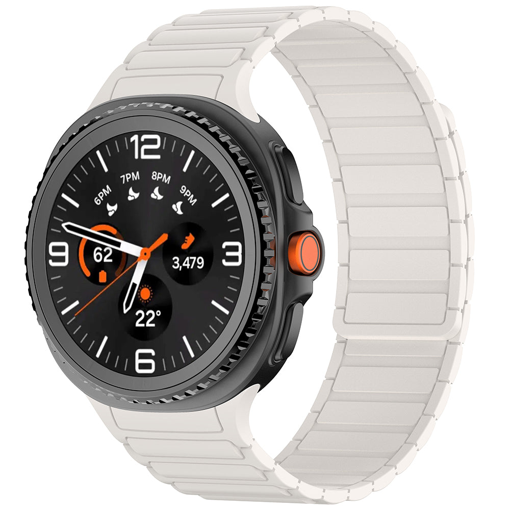 Galaxy Watch 8 Zore KRD-146 Silikon Kordon Strap Kayış Yeşil-Starlight