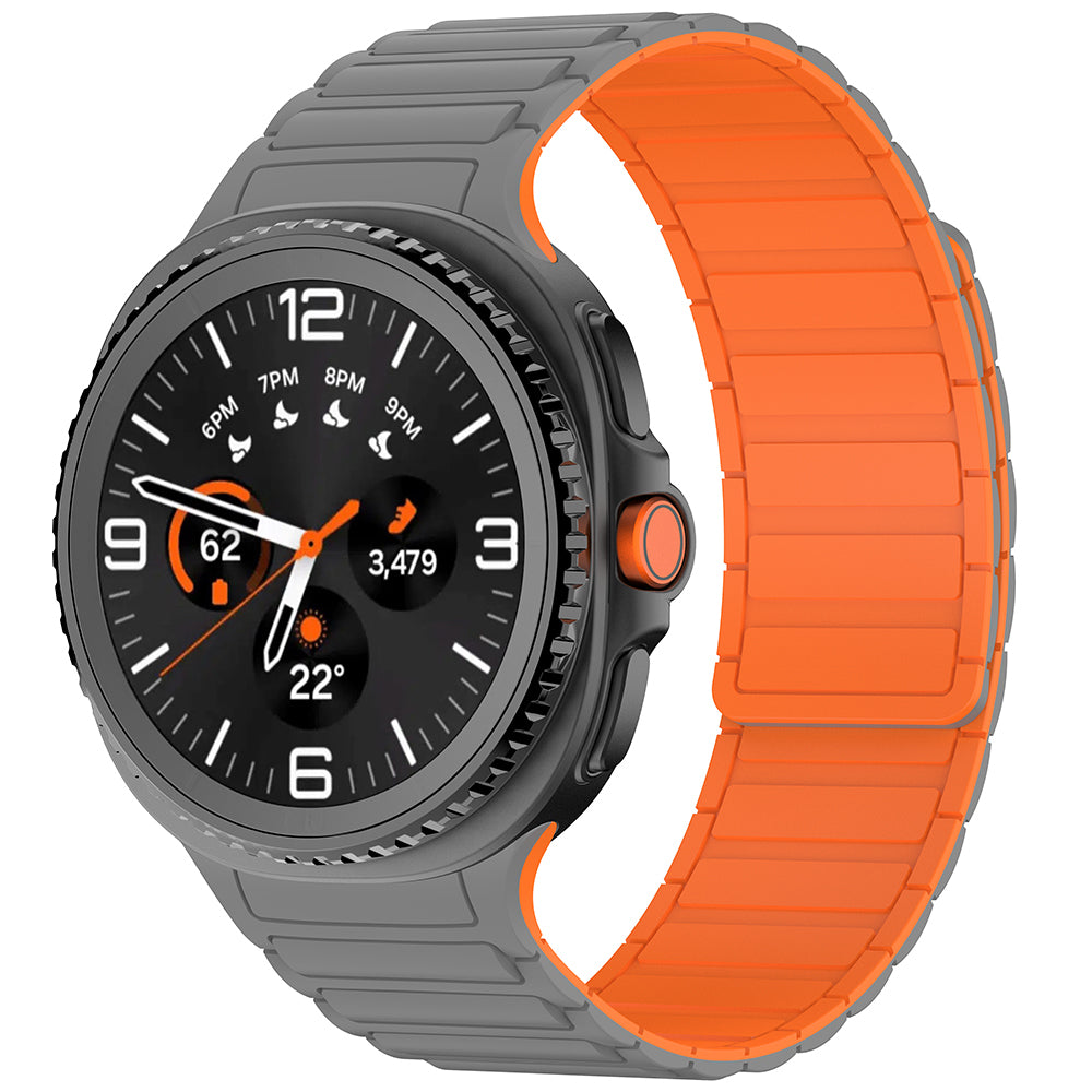 Galaxy Watch 8 Zore KRD-146 Silikon Kordon Strap Kayış Starlight-Pembe