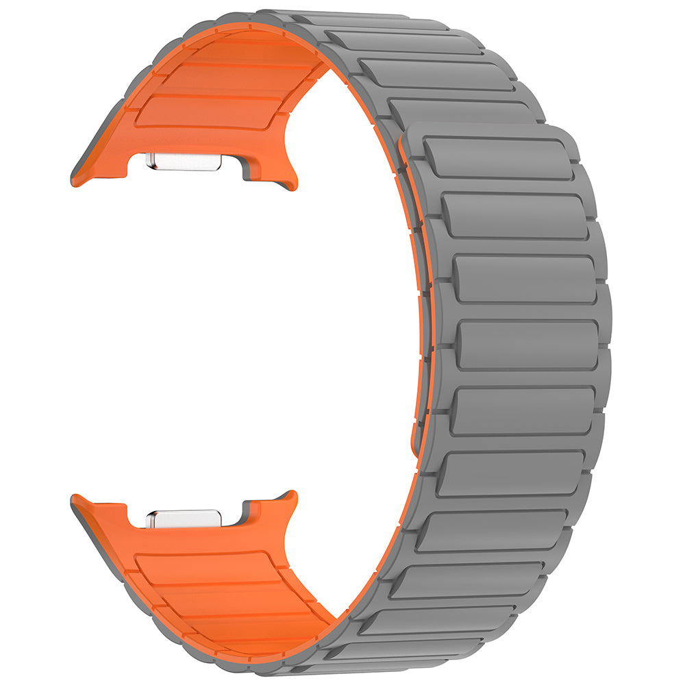 Galaxy Watch 8 Zore KRD-146 Silikon Kordon Strap Kayış Starlight-Turuncu