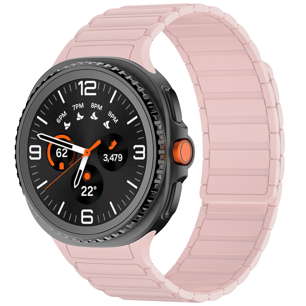 Galaxy Watch 8 Zore KRD-146 Silikon Kordon Strap Kayış Siyah-Turuncu