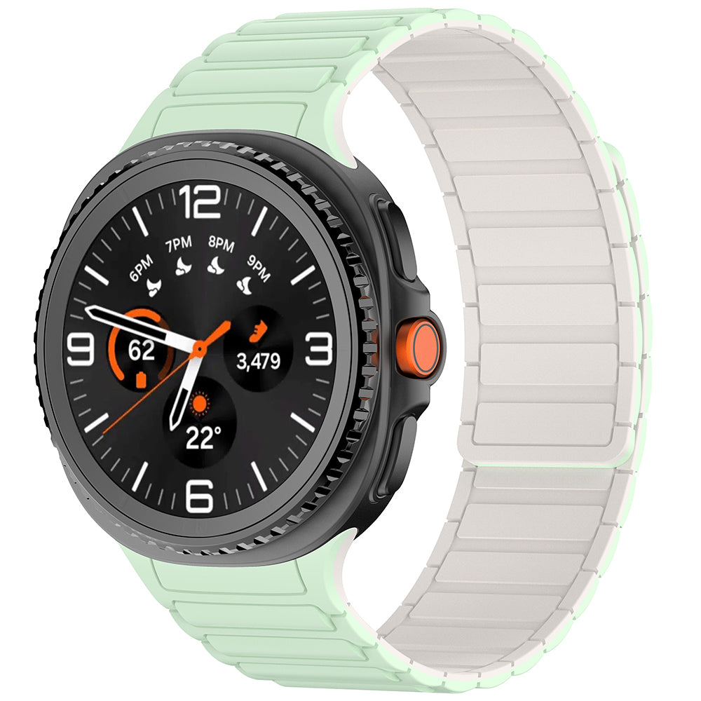 Galaxy Watch 8 Zore KRD-146 Silikon Kordon Strap Kayış Starlight-Pembe