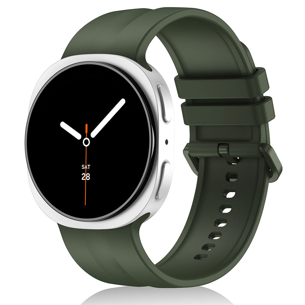 Galaxy Watch 9 44mm Zore KRD-159 22mm Silikon Kordon Yeşil