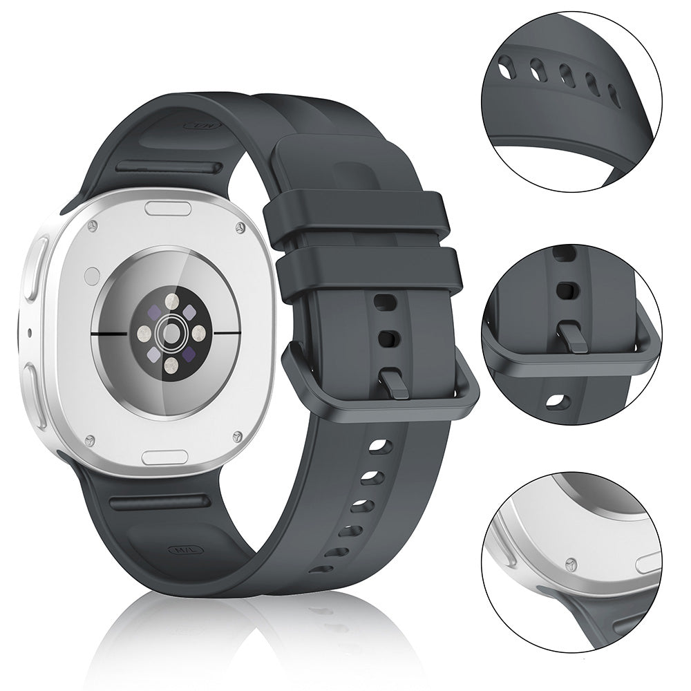 Galaxy Watch 9 44mm Zore KRD-159 22mm Silikon Kordon Koyu Gri