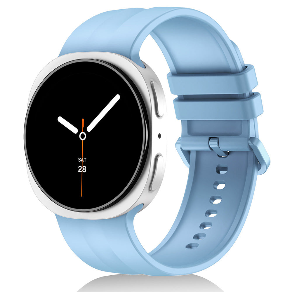 Galaxy Watch 9 44mm Zore KRD-159 22mm Silikon Kordon Açık Mavi