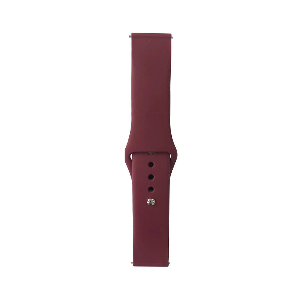 Galaxy Watch Active 2 44mm Band Serisi 20mm Klasik Kordon Silikon Strap Kayış Gri