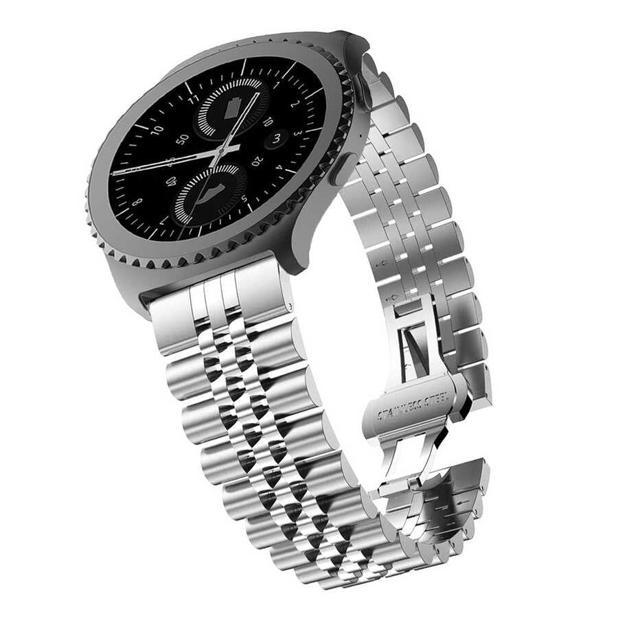 Galaxy Watch Active 2 44mm KRD-36 20mm Metal Kordon Siyah