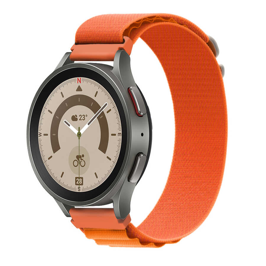 Galaxy Watch Active 2 44mm Zore KRD-74 20mm Hasır Kordon Yeşil