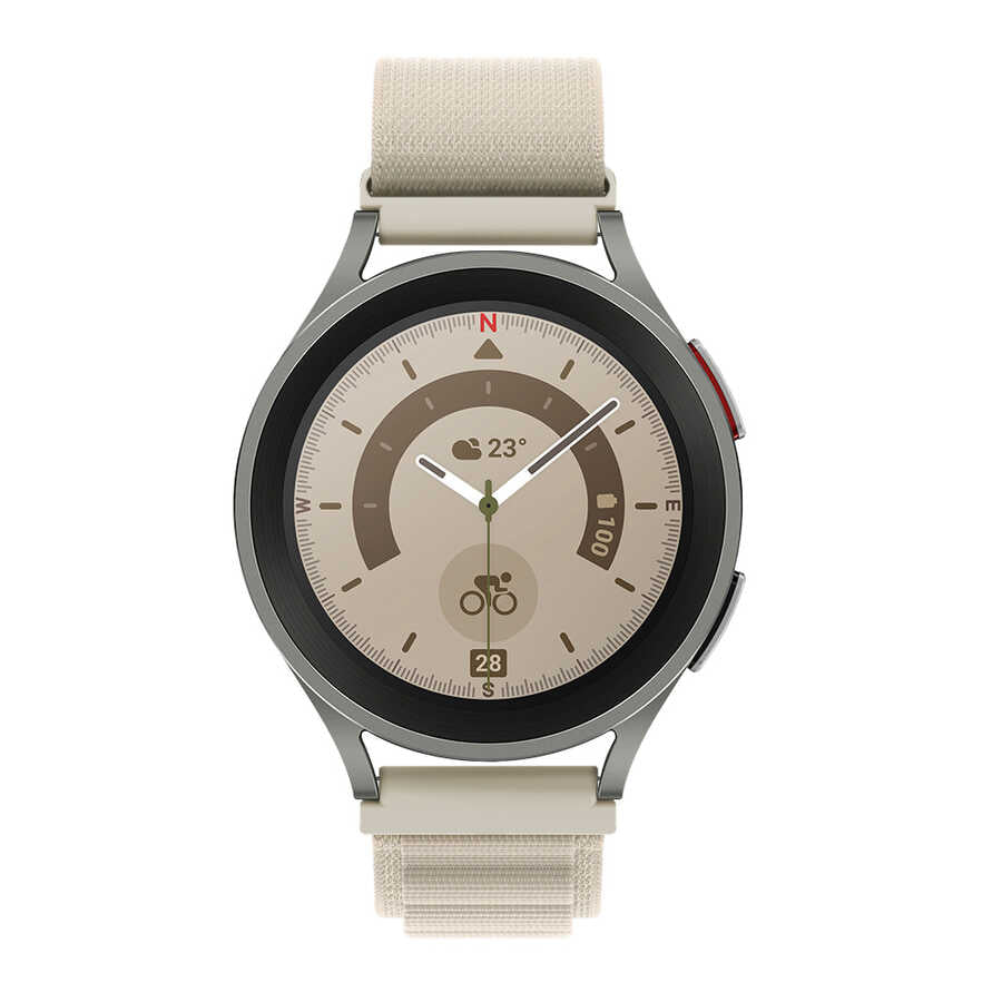Galaxy Watch Active 2 44mm Zore KRD-74 20mm Hasır Kordon Yeşil