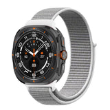 Galaxy Watch Ultra 47mm Zore KRD-03 Hasır Kordon Beyaz