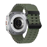 Galaxy Watch Ultra 47mm Zore KRD-118 Tırtıklı Tasarım Silikon Kordon Starlight