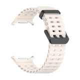 Galaxy Watch Ultra 47mm Zore KRD-118 Tırtıklı Tasarım Silikon Kordon Turuncu