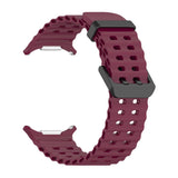 Galaxy Watch Ultra 47mm Zore KRD-118 Tırtıklı Tasarım Silikon Kordon Beyaz