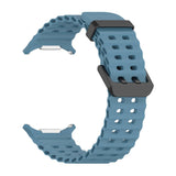 Galaxy Watch Ultra 47mm Zore KRD-118 Tırtıklı Tasarım Silikon Kordon Koyu Kırmızı