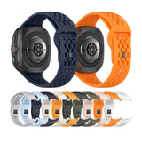 Galaxy Watch Ultra 47mm Zore KRD-119 Delikli Tasarım Silikon Kordon Gri