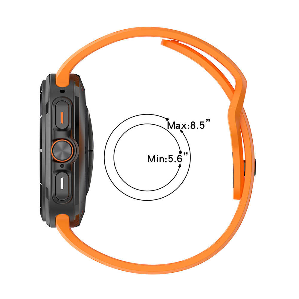 Galaxy Watch Ultra 47mm Zore KRD-119 Delikli Tasarım Silikon Kordon Beyaz