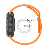 Galaxy Watch Ultra 47mm Zore KRD-119 Delikli Tasarım Silikon Kordon Sarı