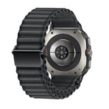 Galaxy Watch Ultra 47mm Zore KRD-120 Naylon Kumaş Hasır Örgülü Kordon Siyah