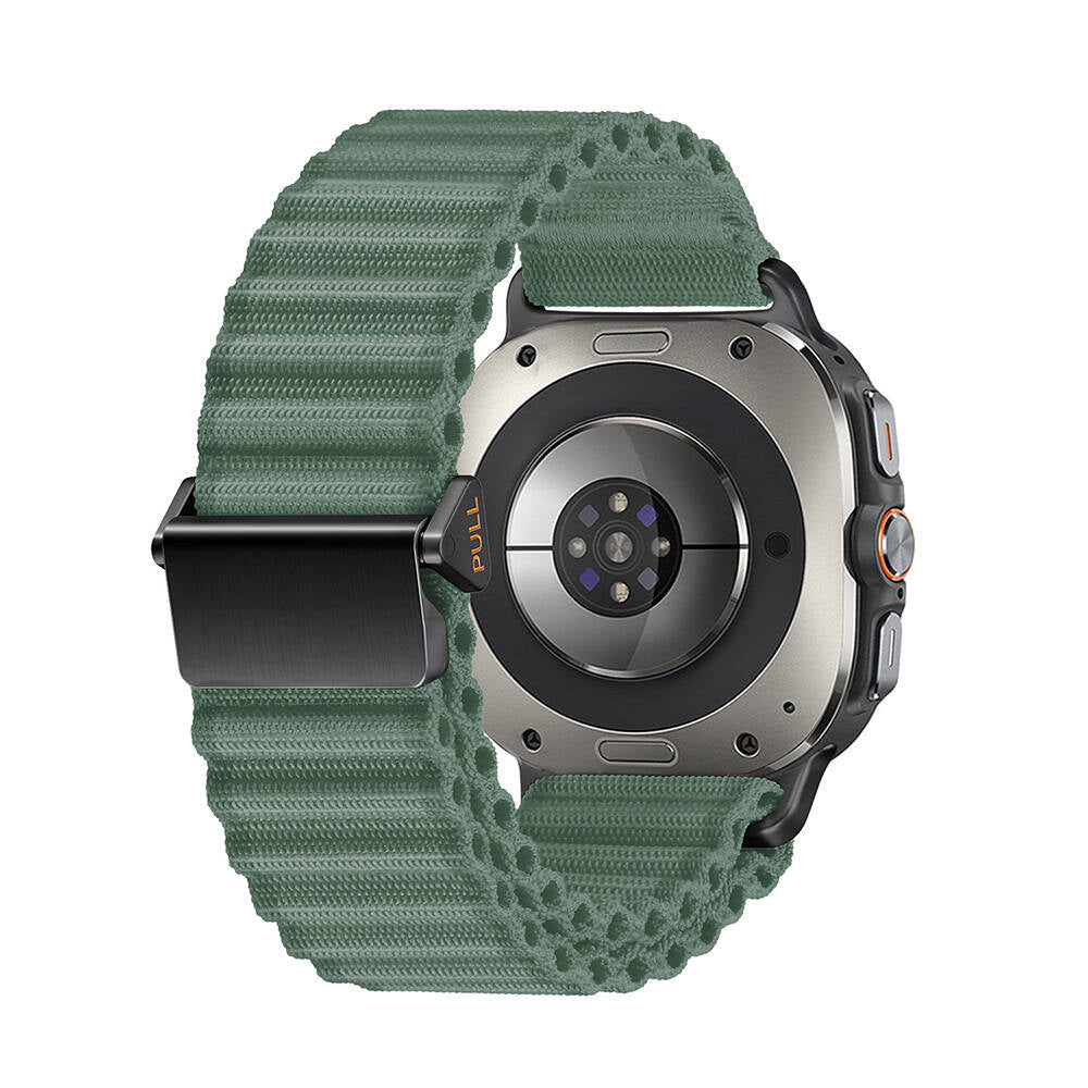 Galaxy Watch Ultra 47mm Zore KRD-120 Naylon Kumaş Hasır Örgülü Kordon Turuncu