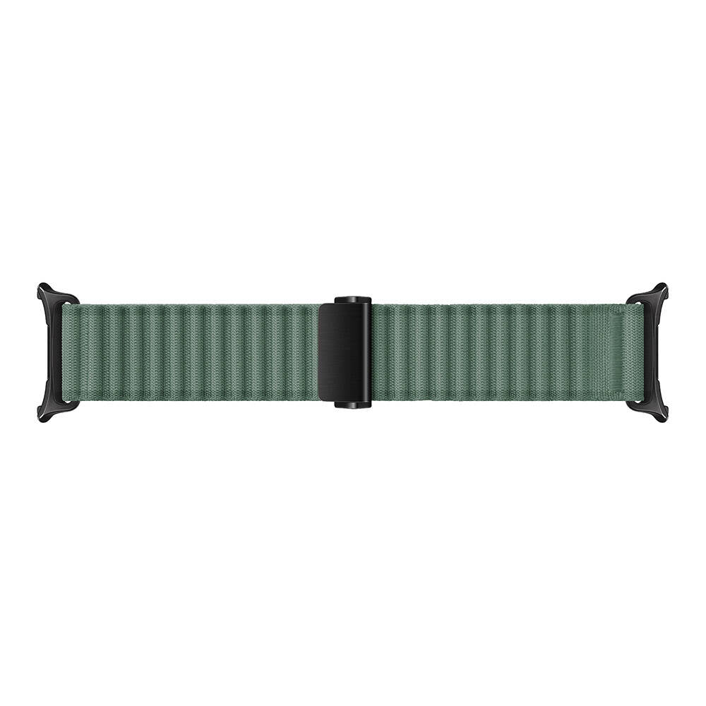Galaxy Watch Ultra 47mm Zore KRD-120 Naylon Kumaş Hasır Örgülü Kordon Beyaz