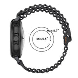 Galaxy Watch Ultra 47mm Zore KRD-120 Naylon Kumaş Hasır Örgülü Kordon Beyaz