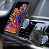 Galaxy XCover Pro Kılıf Zore Double Clip Kapak Siyah