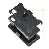 Galaxy XCover Pro Kılıf Zore Double Clip Kapak Siyah