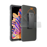 Galaxy XCover Pro Kılıf Zore Double Clip Kapak Siyah