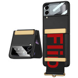 Galaxy Z Flip 3 Kılıf Zore Flio Kıpta Kapak Koyu Yeşil