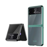 Galaxy Z Flip 3 Kılıf Zore Kıpta Kapak Mor