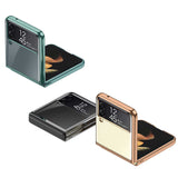 Galaxy Z Flip 3 Kılıf Zore Kıpta Kapak Gold