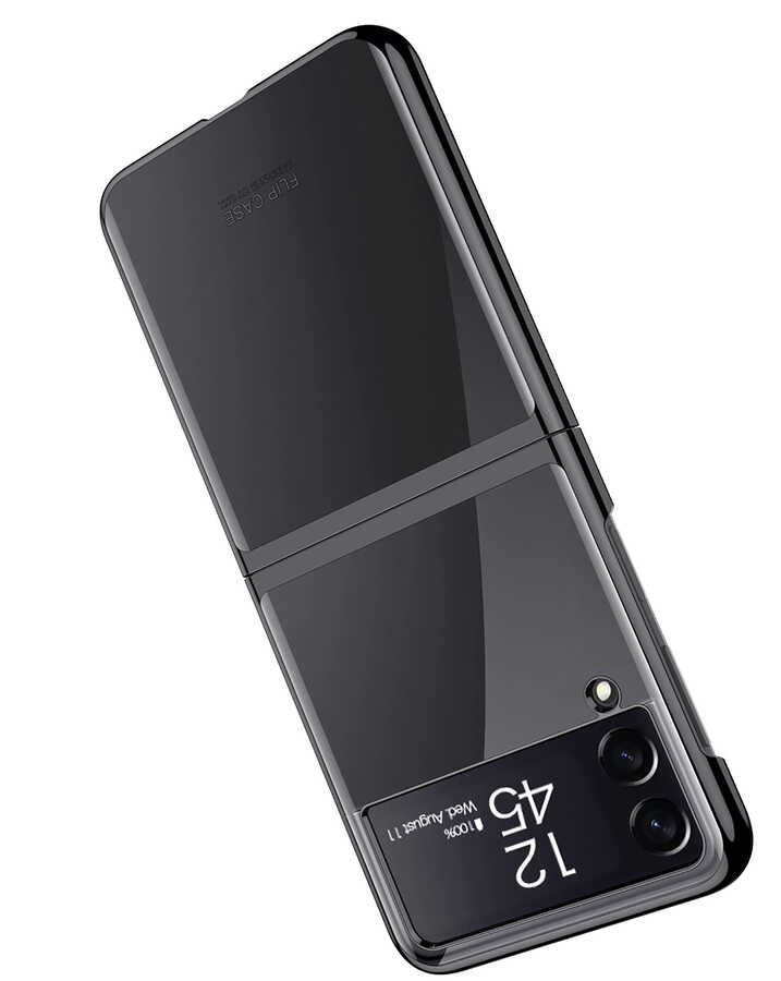 Galaxy Z Flip 3 Kılıf Zore Kıpta Kapak Renksiz