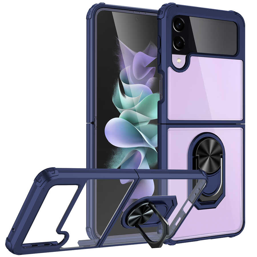 Galaxy Z Flip 3 Kılıf Zore Mola Kapak Lacivert